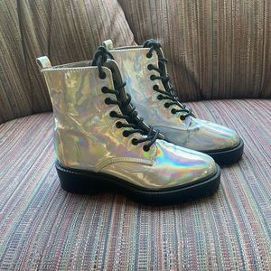Holographic Combat Boots
